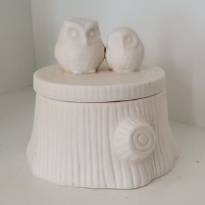 Party lite owl candle holder.